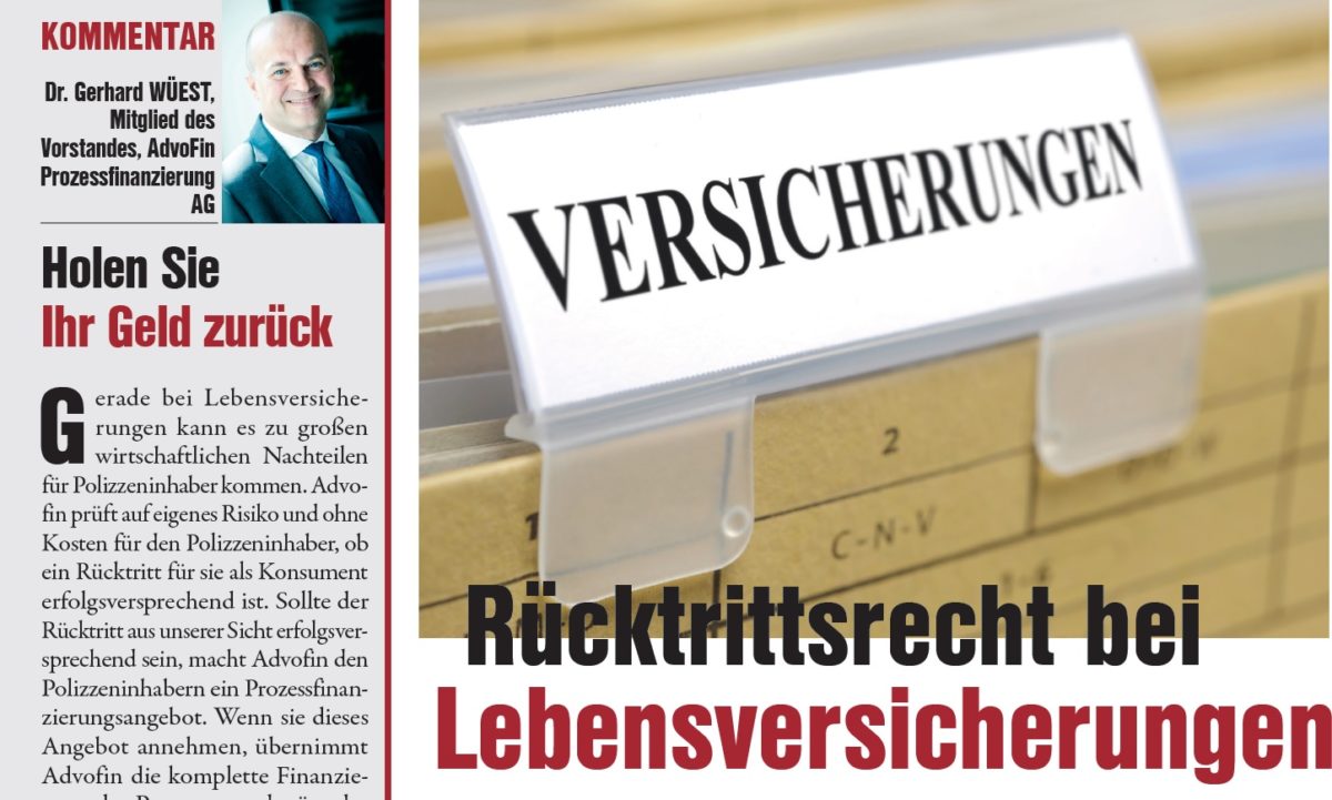 „FINAL COUNTDOWN“ bei der Rückabwicklung Ihrer Lebensversicherung – KOSMO berichtet